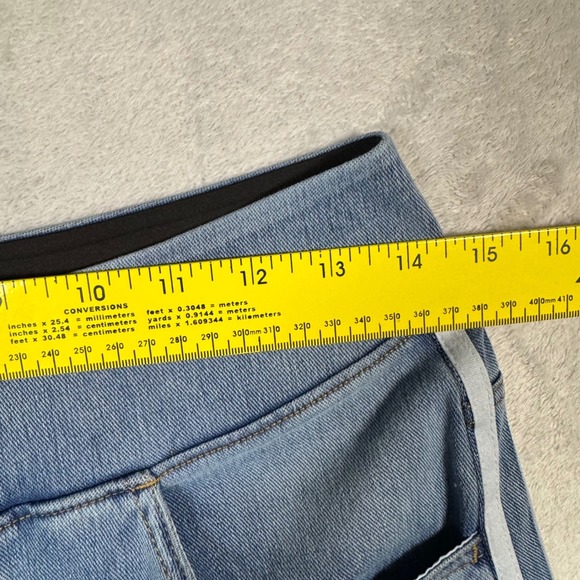 NWOT Halara Flex Women High Waisted Stripe Wide Leg Flowy Jeans M Pockets - Picture 8 of 12